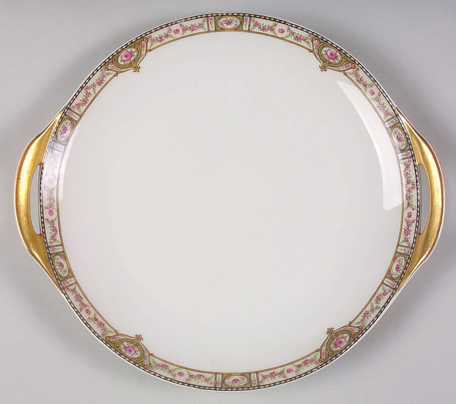 Schleiger 344C Handled Cake Plate by Haviland-1