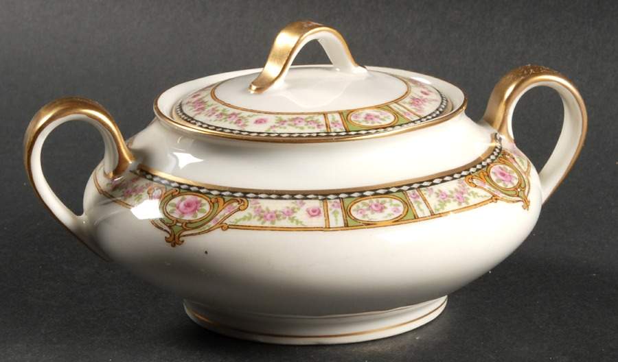 Schleiger 344d Sugar Bowl & Lid by Haviland-1