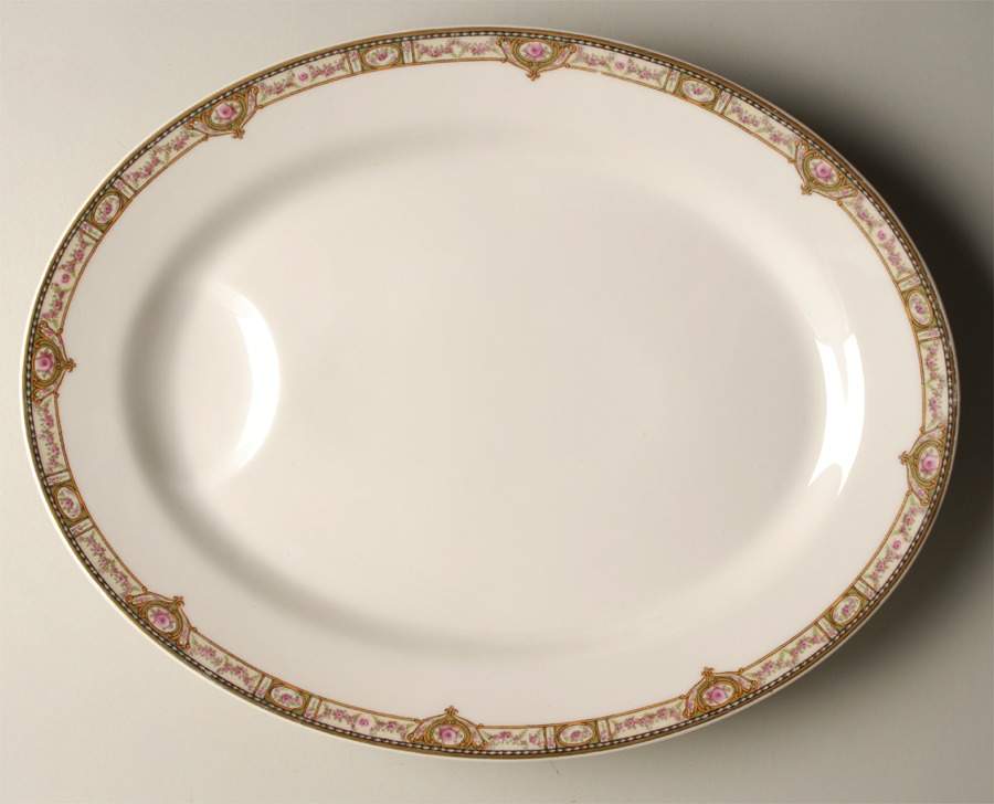 Schleiger 344d 15" Oval Serving Platter by Haviland-1