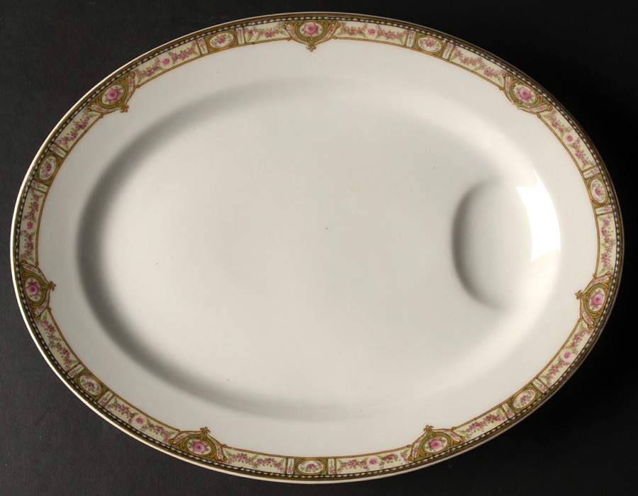 Schleiger 344d 13" Oval Serving Platter by Haviland-1