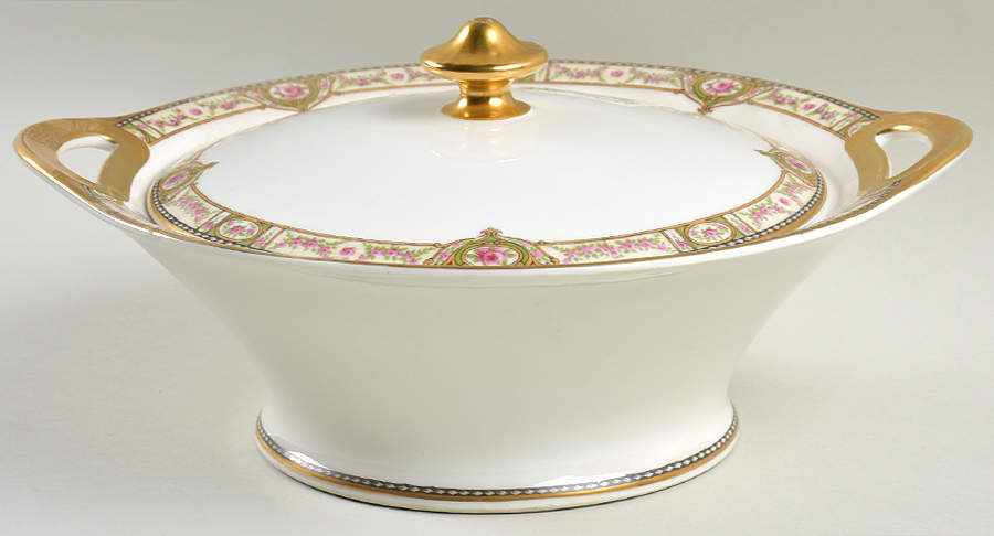 Schleiger 344d Round Covered Vegetable by Haviland-1