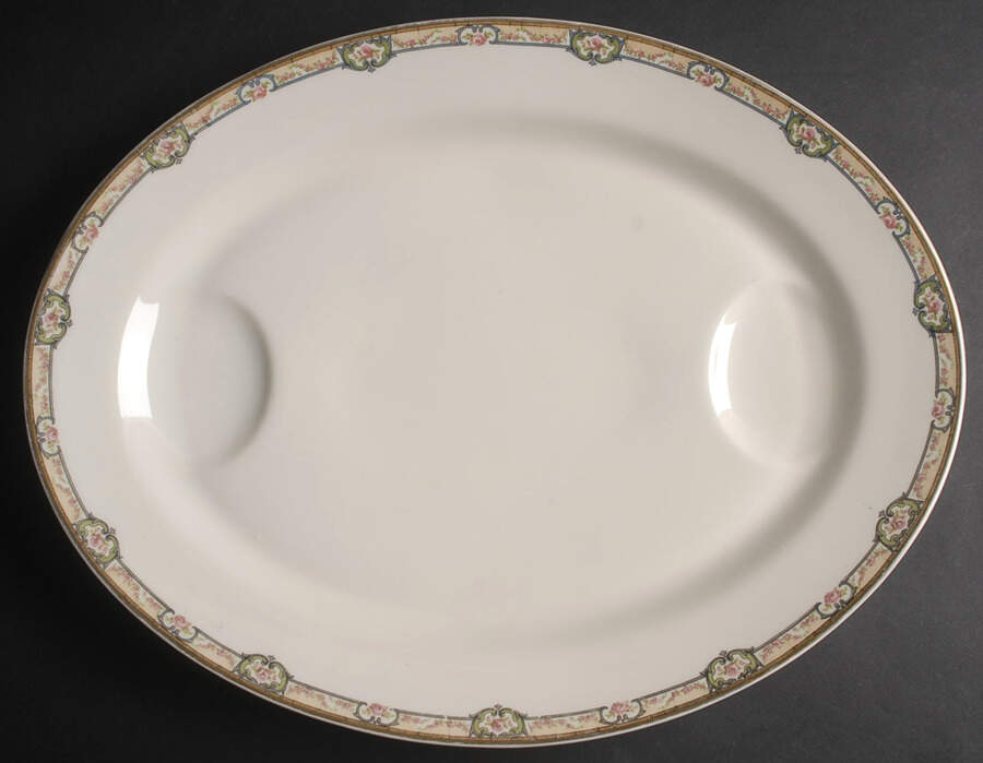 Schleiger 345A 18" Oval Serving Platter by Haviland-1