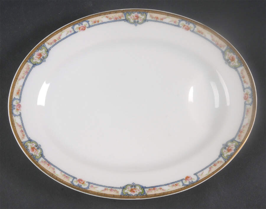 Schleiger 345A 11" Oval Serving Platter by Haviland-1