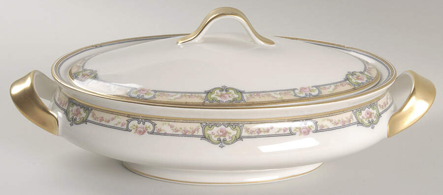 Schleiger 345A Oval Covered Vegetable by Haviland-1