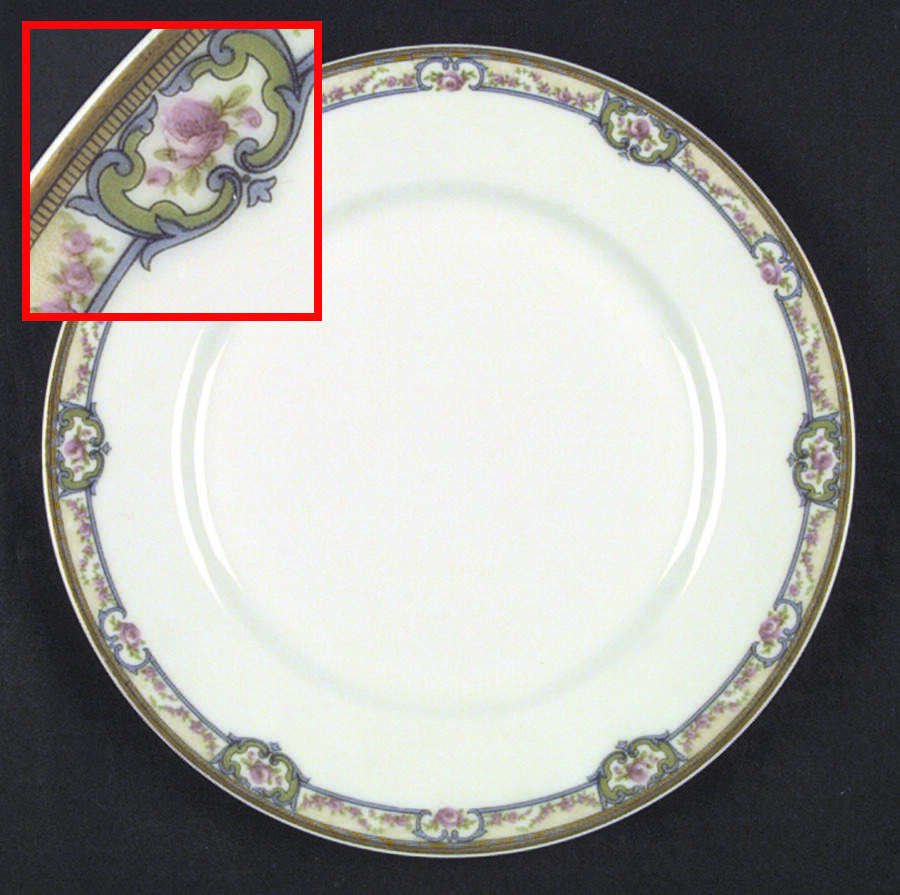 Schleiger 345A Dinner Plate by Haviland-1