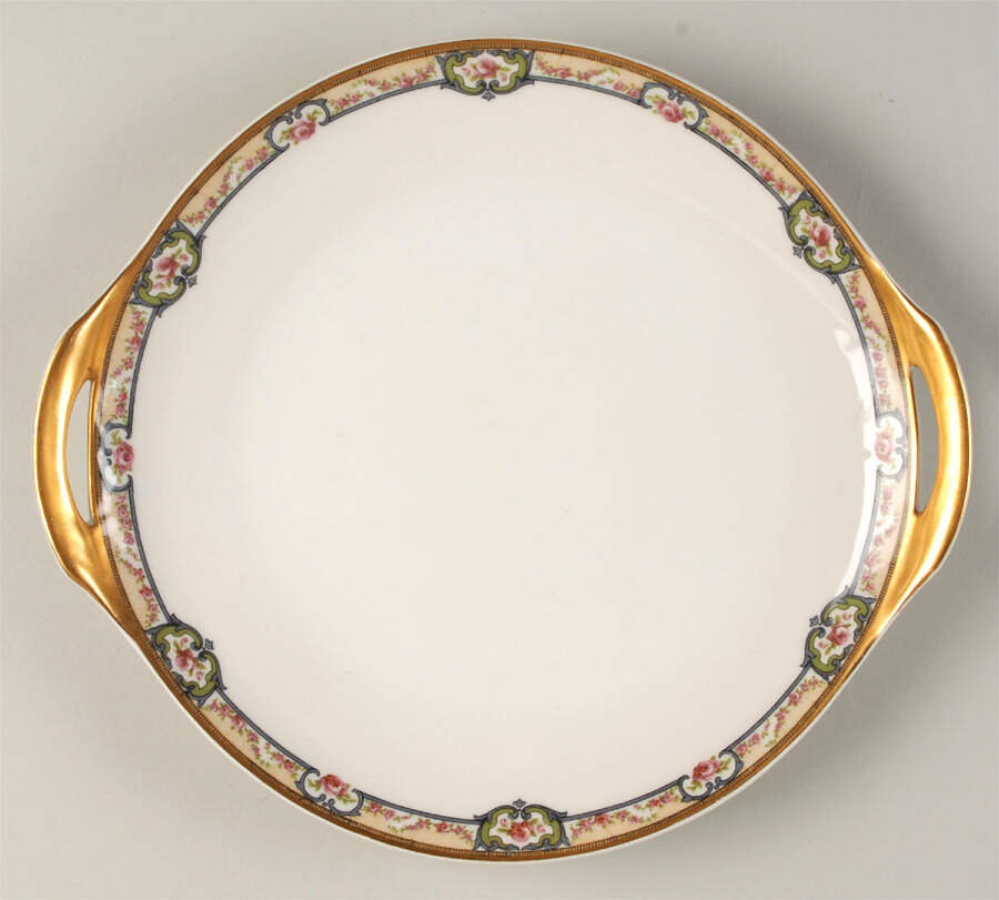 Schleiger 345A Handled Cake Plate by Haviland-1