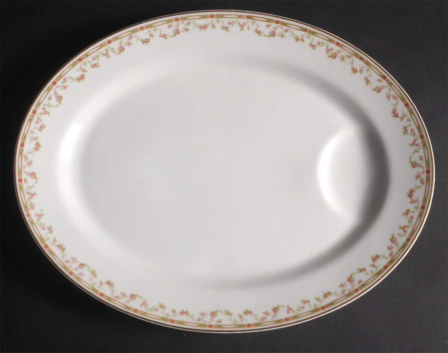 Schleiger 346 15" Oval Serving Platter by Haviland-1