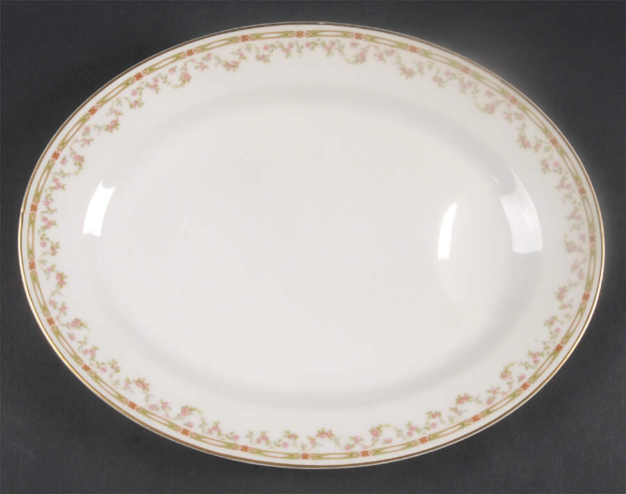 Schleiger 346 13" Oval Serving Platter by Haviland-1