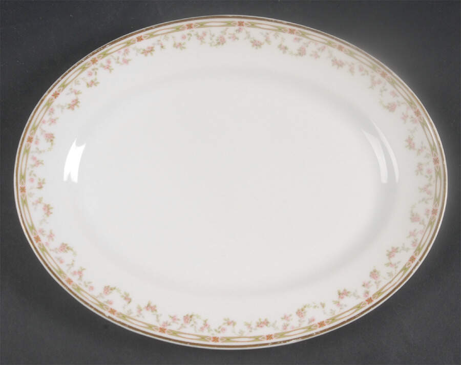 Schleiger 346 11" Oval Serving Platter by Haviland-1