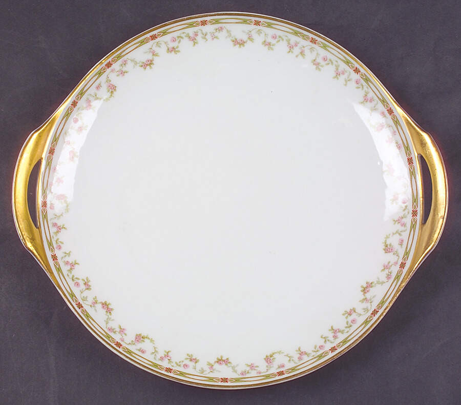 Schleiger 346 Handled Cake Plate by Haviland-1
