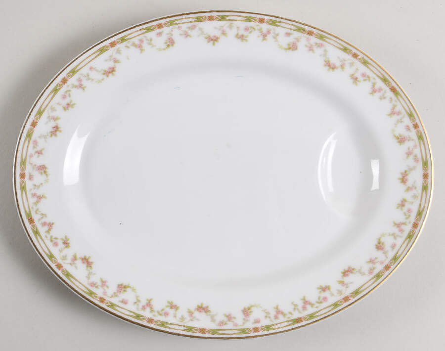 Schleiger 346 11" Oval Serving Platter by Haviland-1