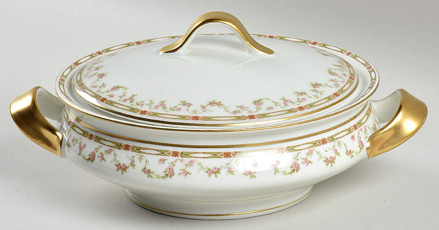 Schleiger 346 Round Covered Vegetable by Haviland-1