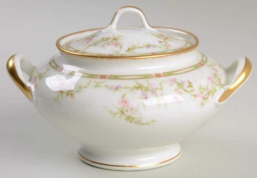 Schleiger 346 Sugar Bowl & Lid by Haviland-1