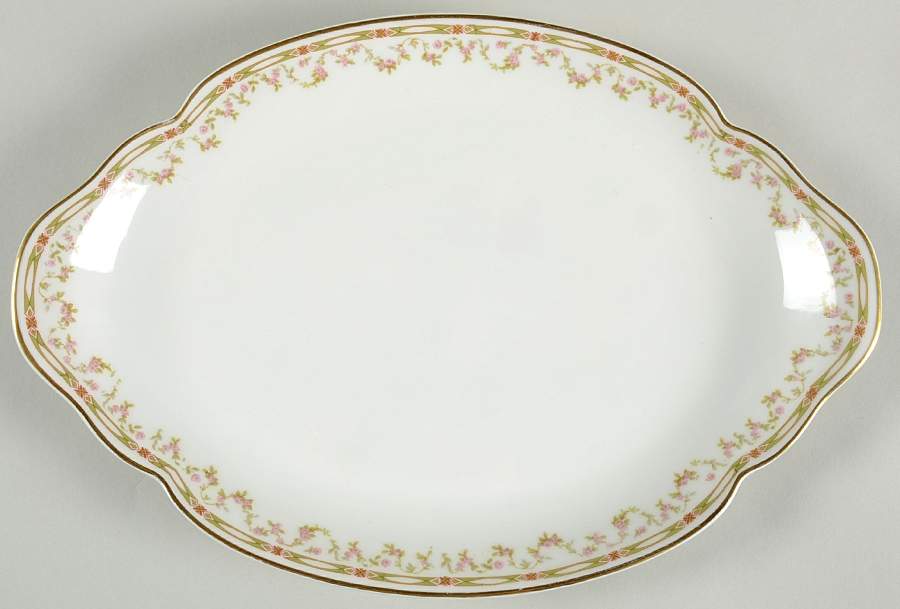Schleiger 346 14" Oval Serving Platter by Haviland-1