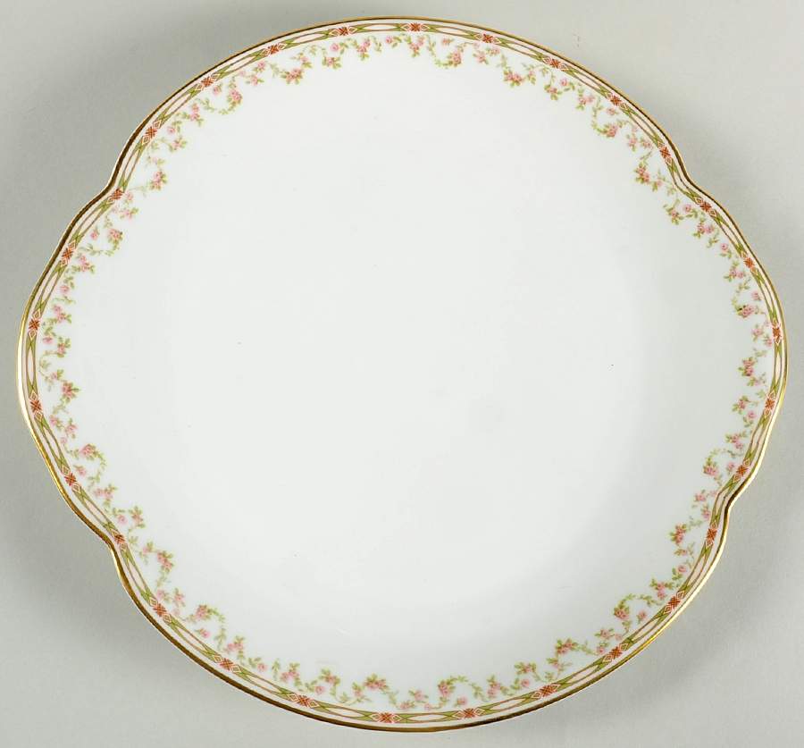 Schleiger 346 13" Handled Chop Plate (Round Platter) by Haviland-1