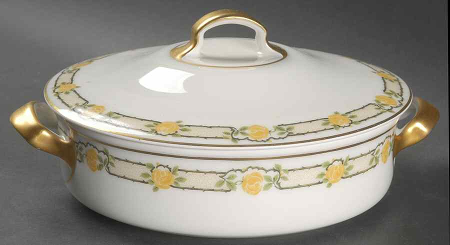Schleiger 347 Round Covered Vegetable by Haviland-1