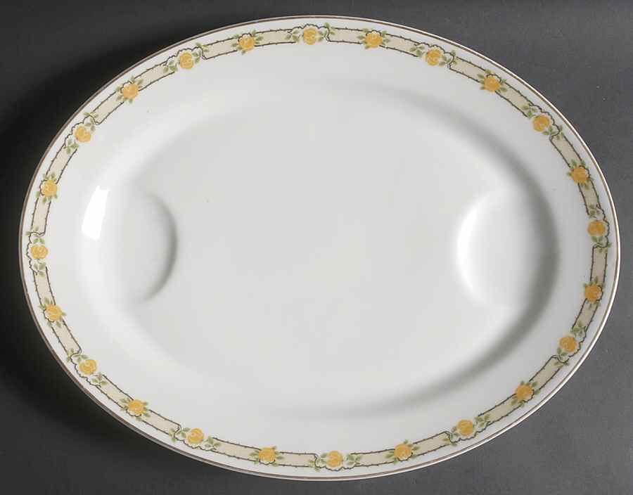 Schleiger 347 18" Oval Serving Platter by Haviland-1