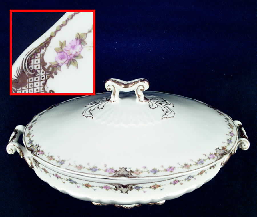 Schleiger 348a Oval Covered Vegetable by Haviland-1