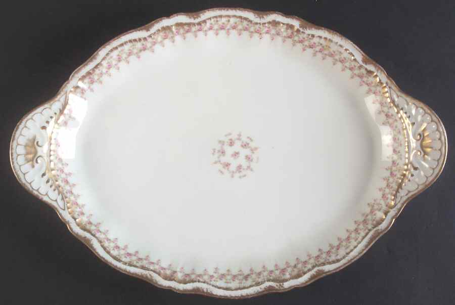 Schleiger 349A 16" Oval Serving Platter by Haviland-1