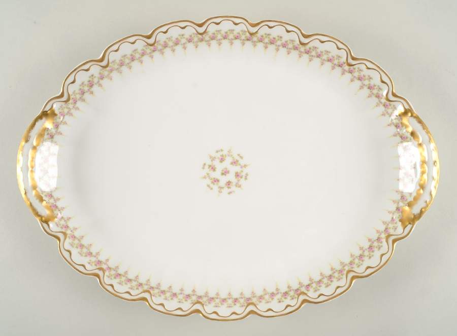 Schleiger 349B 16" Oval Serving Platter by Haviland-1