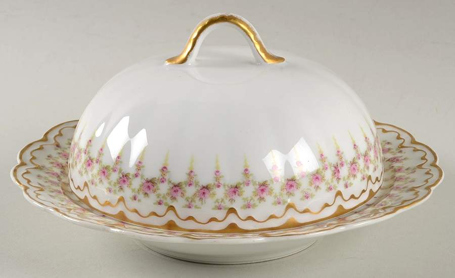 Schleiger 349B Round Covered Butter by Haviland-1