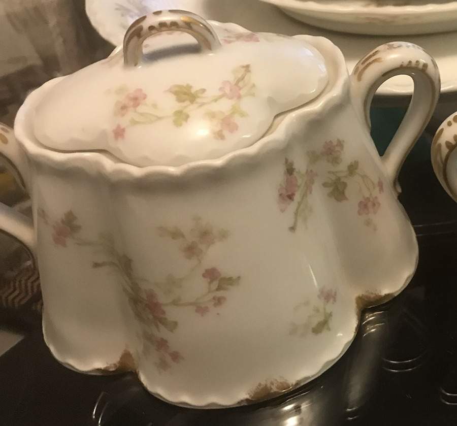 Schleiger 34a Sugar Bowl & Lid by Haviland-1