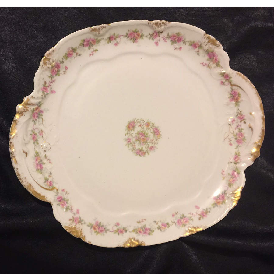 Schleiger 350E Handled Cake Plate by Haviland-1