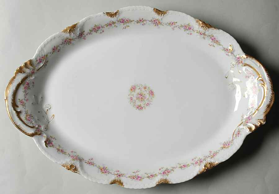 Schleiger 350E 16" Oval Serving Platter by Haviland-1