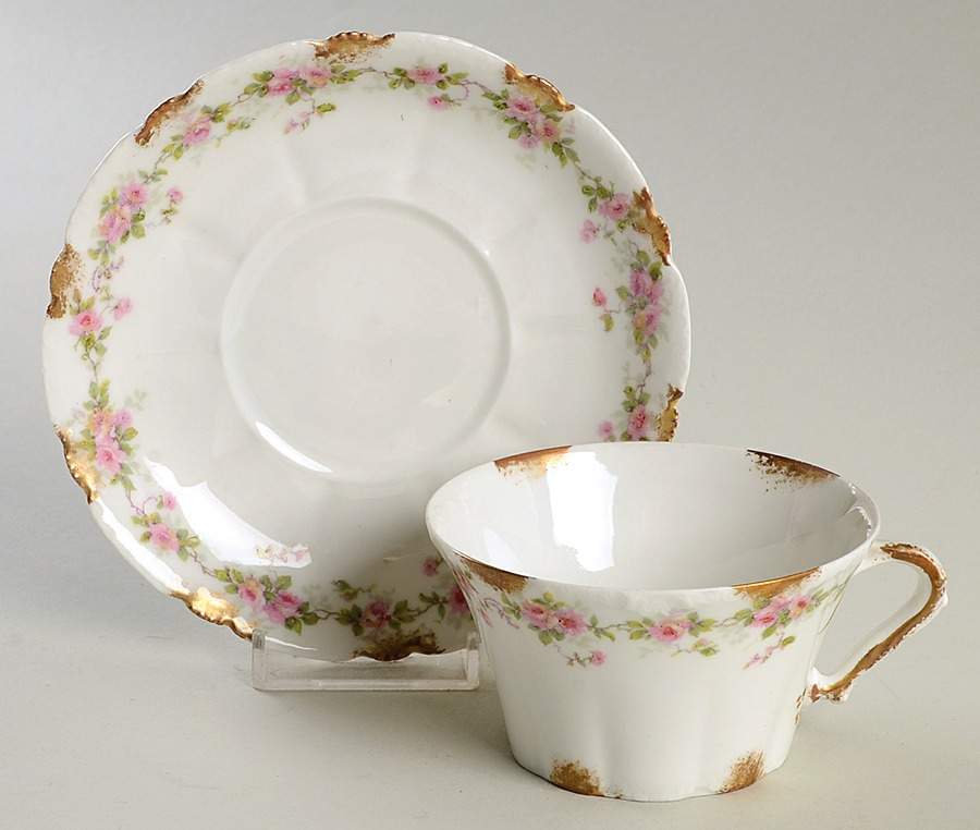 Schleiger 350E Flat Cup & Saucer Set by Haviland-1