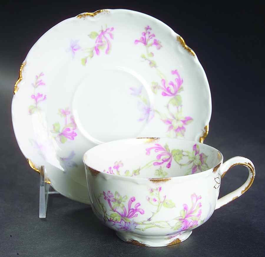 Schleiger 36D Flat Cup & Saucer Set by Haviland-1