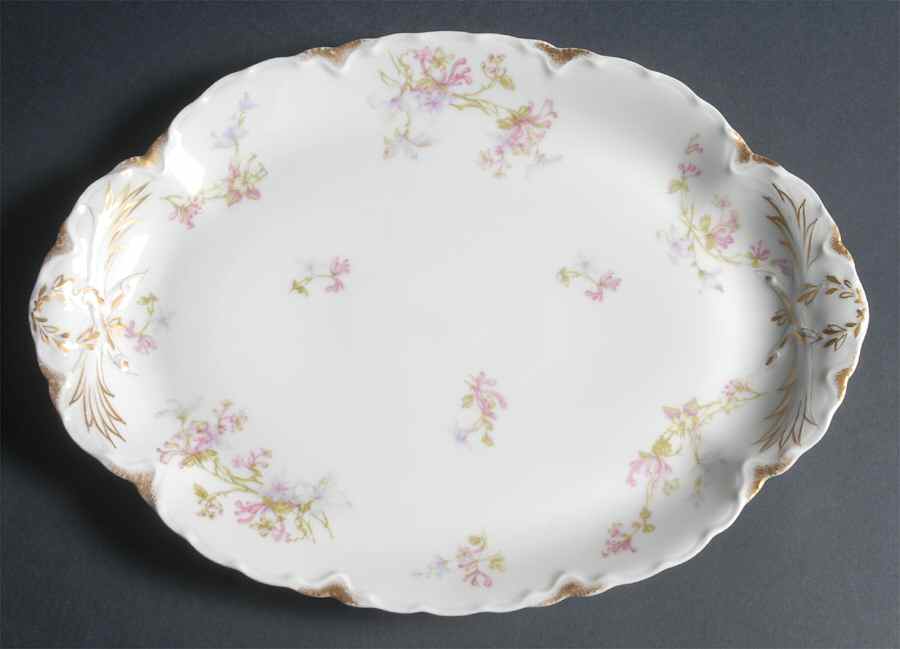 Schleiger 36D 13" Oval Serving Platter by Haviland-1
