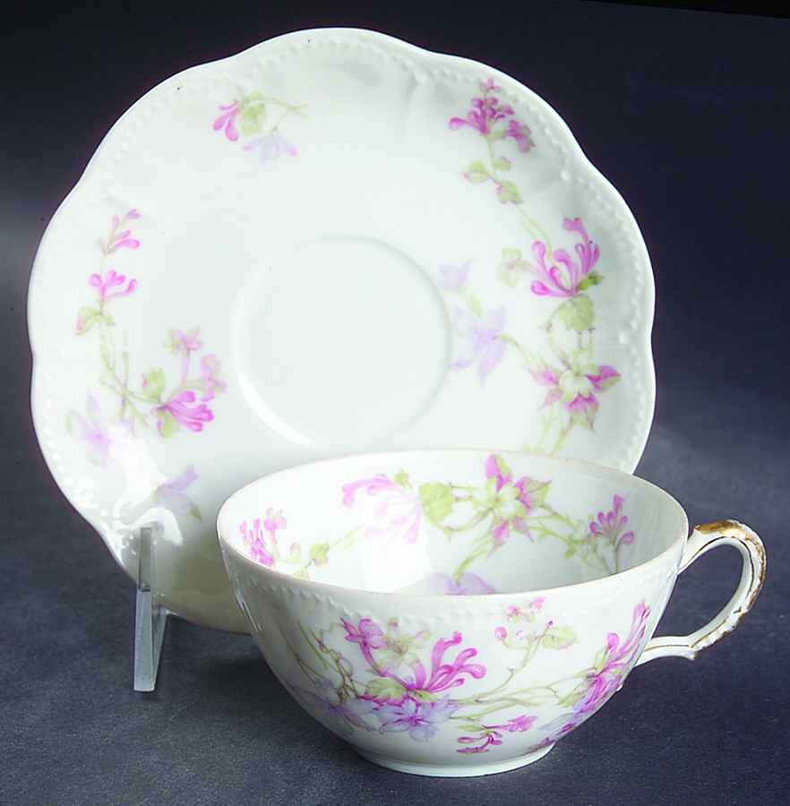 Schleiger 36g Flat Cup & Saucer Set by Haviland-1