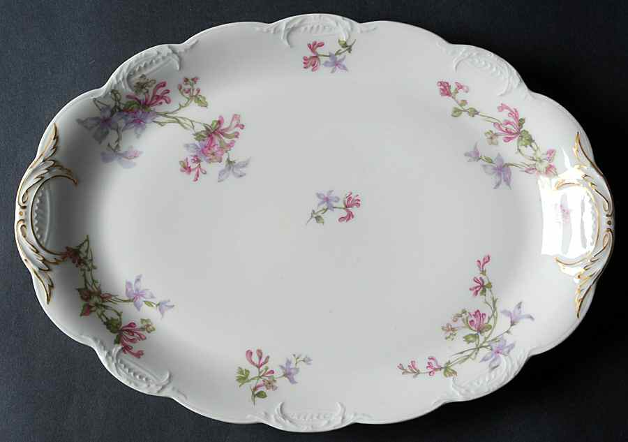 Schleiger 36i 12" Oval Serving Platter by Haviland-1