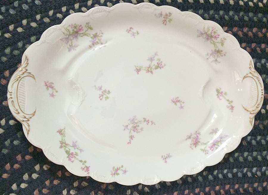 Schleiger 36i 20" Oval Serving Platter by Haviland-1
