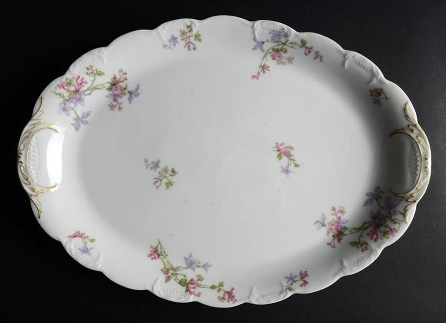 Schleiger 36i 16" Oval Serving Platter by Haviland-1