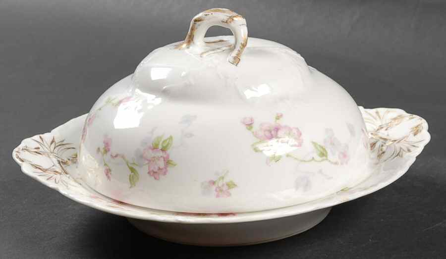 Schleiger 37 Round Covered Butter by Haviland-1