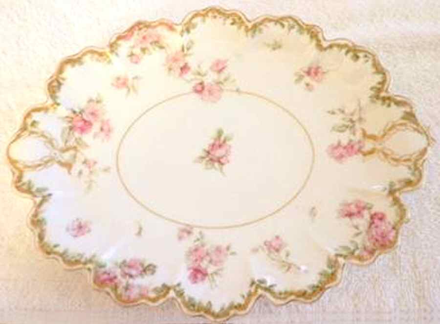 Schleiger 39A 11" Oval Serving Platter by Haviland-1