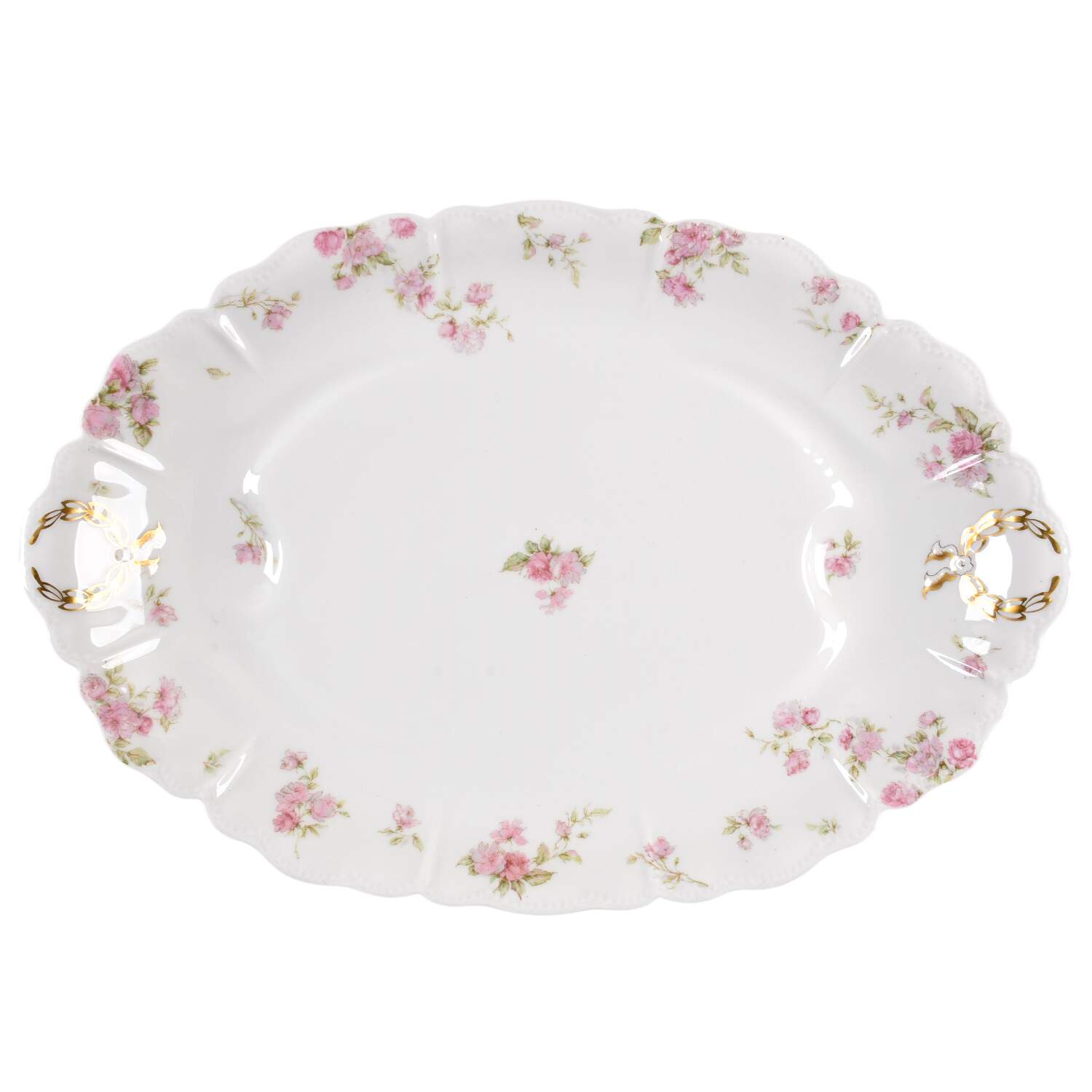 Schleiger 39C 18" Oval Serving Platter by Haviland-1