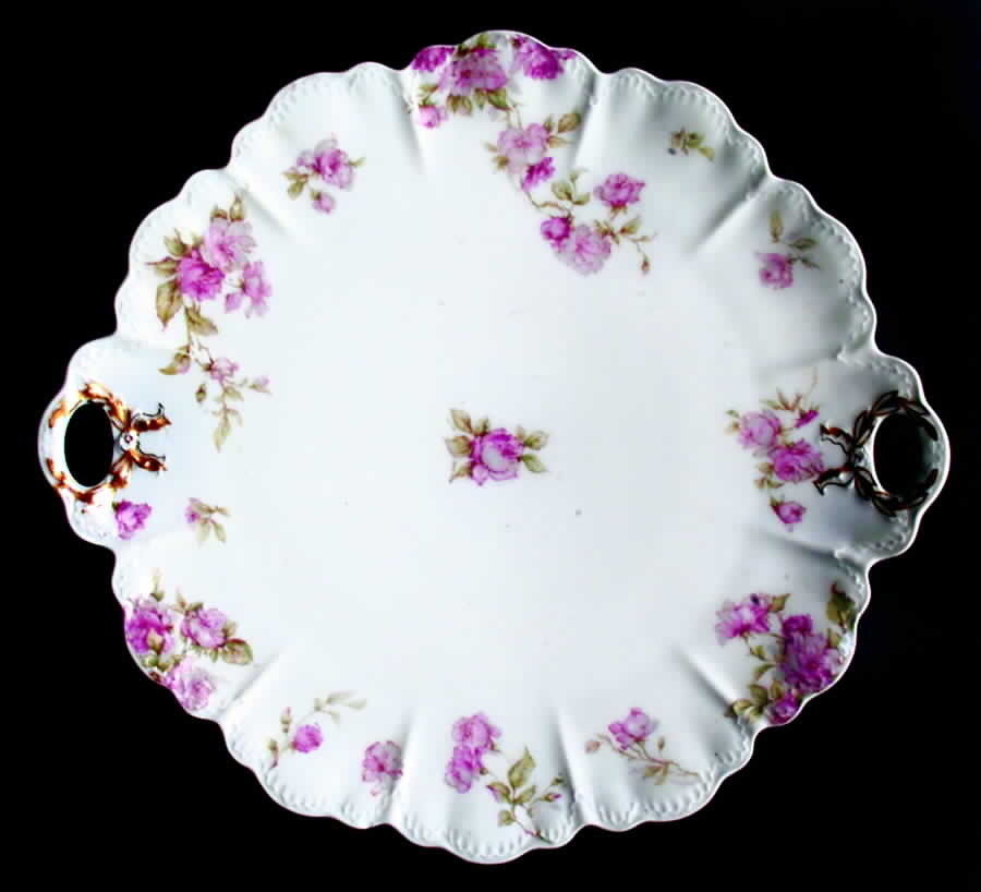 Schleiger 39C Handled Cake Plate by Haviland-1