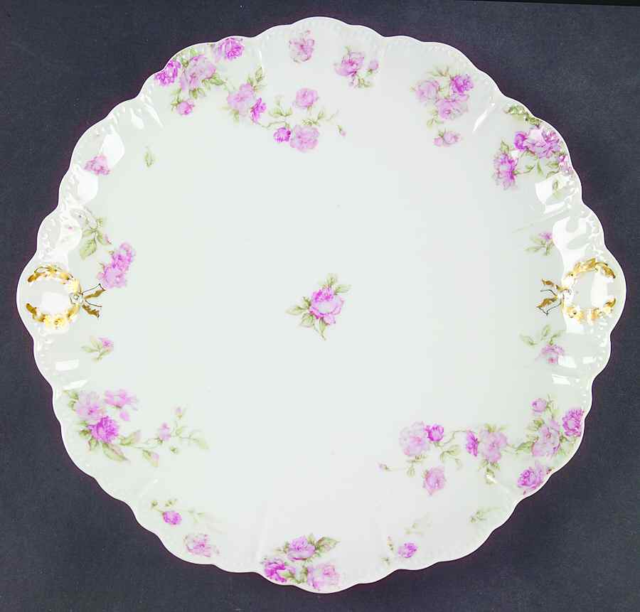 Schleiger 39C Handled Cake Plate by Haviland-1
