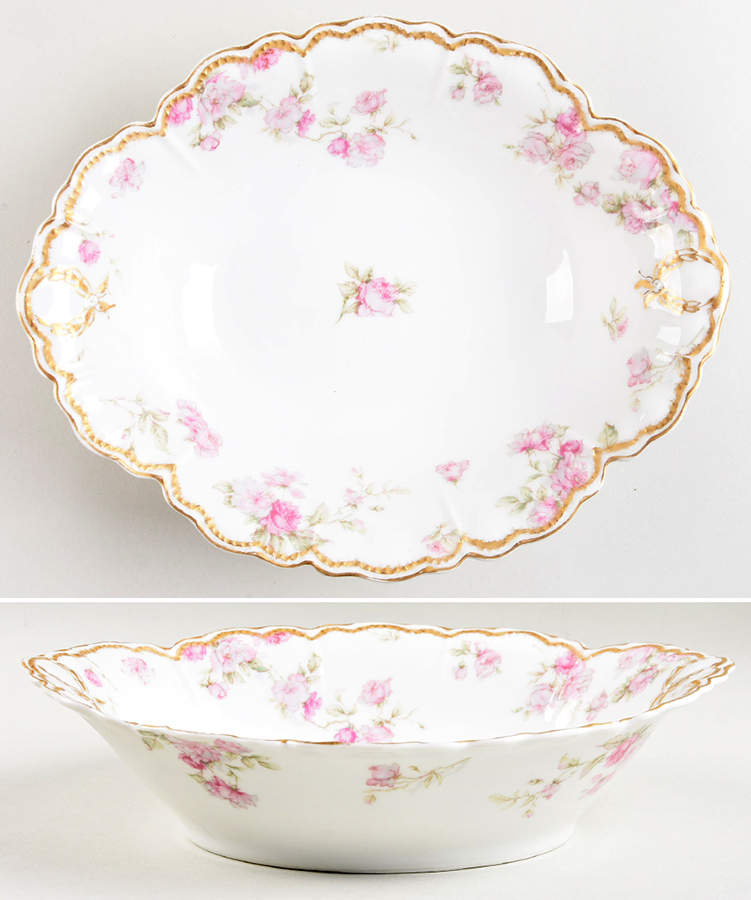 Schleiger 39D 10" Oval Vegetable Bowl by Haviland-1