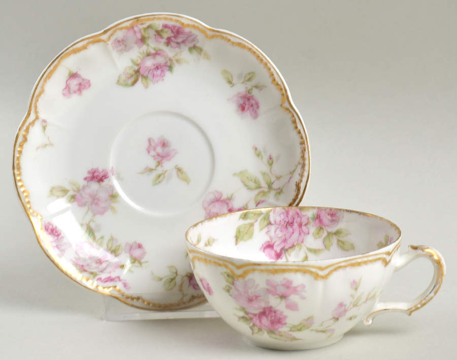 Schleiger 39D Flat Demitasse Cup & Saucer Set by Haviland-1