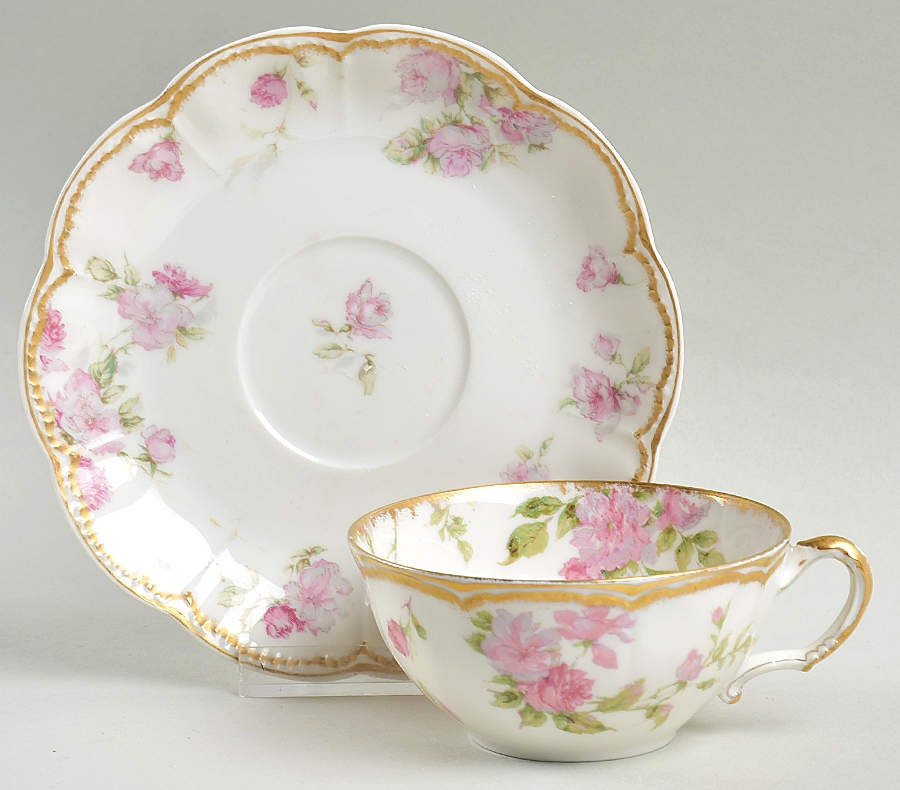 Schleiger 39D Flat Cup & Saucer Set by Haviland-1