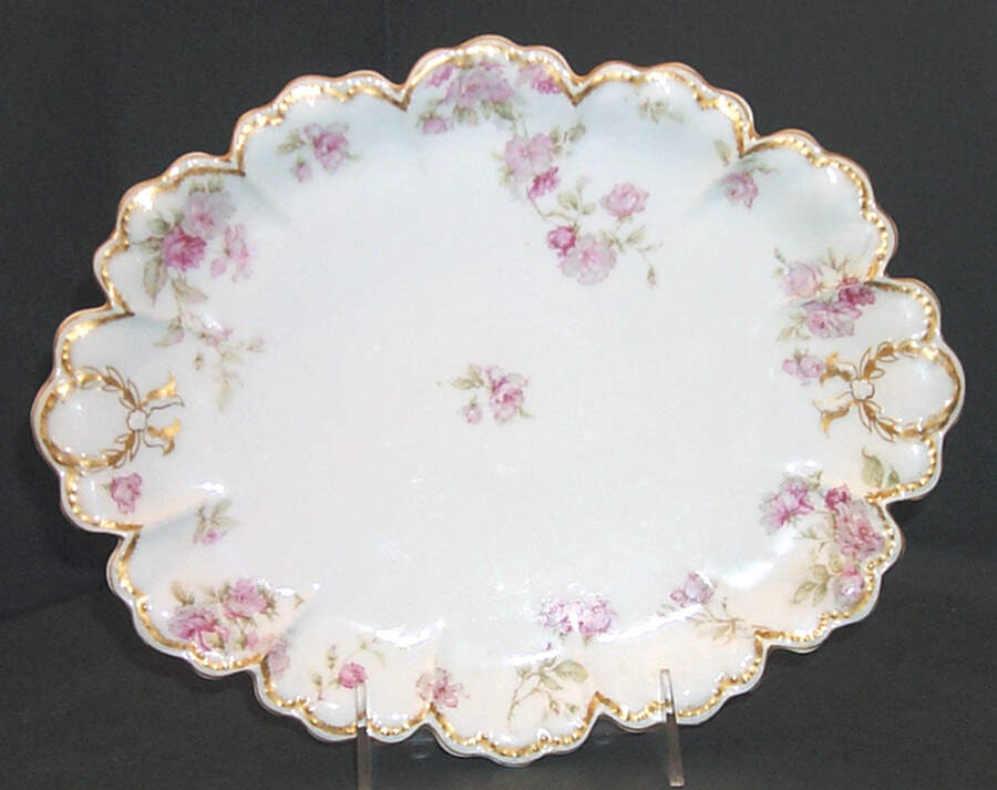 Schleiger 39D 11" Oval Serving Platter by Haviland-1
