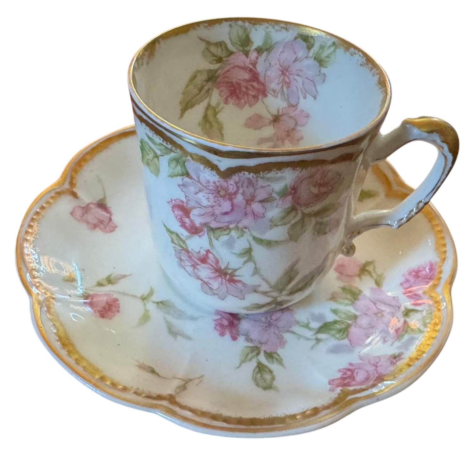 Schleiger 39D Flat Demitasse Cup & Saucer Set by Haviland-1