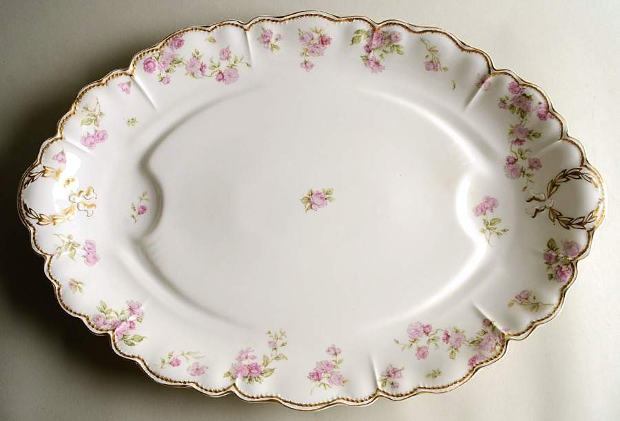 Schleiger 39D 21" Oval Serving Platter by Haviland-1