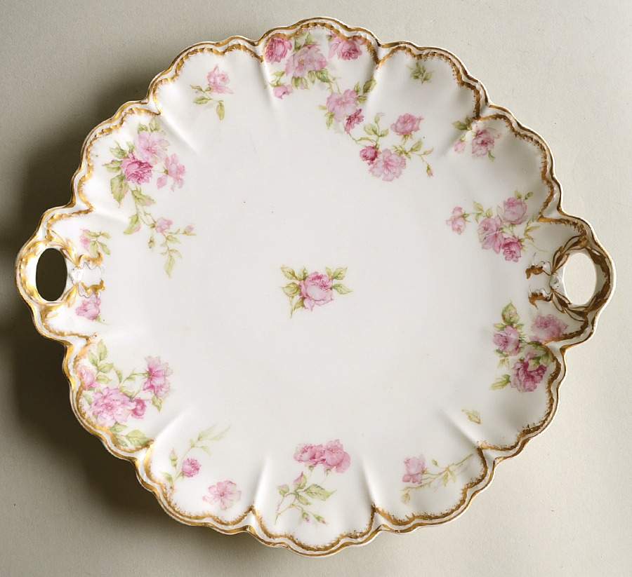 Schleiger 39D Handled Cake Plate by Haviland-1