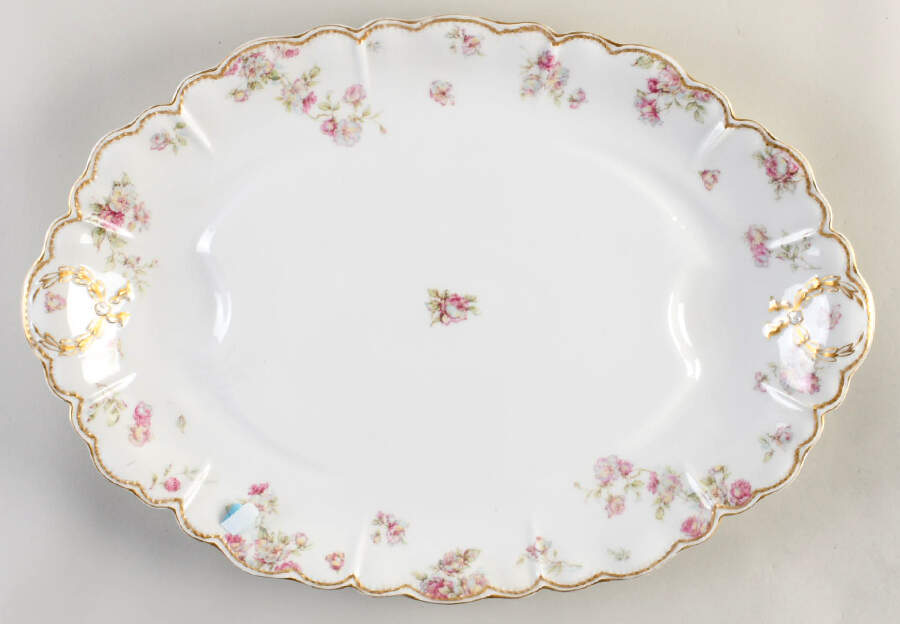 Schleiger 39E 18" Oval Serving Platter by Haviland-1