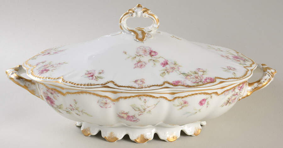 Schleiger 39E Oval Covered Vegetable by Haviland-1