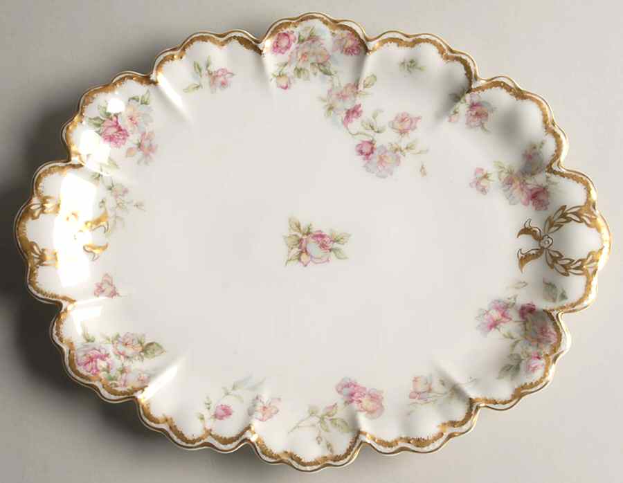 Schleiger 39E 11" Oval Serving Platter by Haviland-1